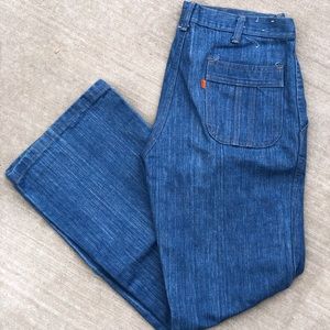 Vintage 70’s Orange Tab Levi’s Flare Jeans